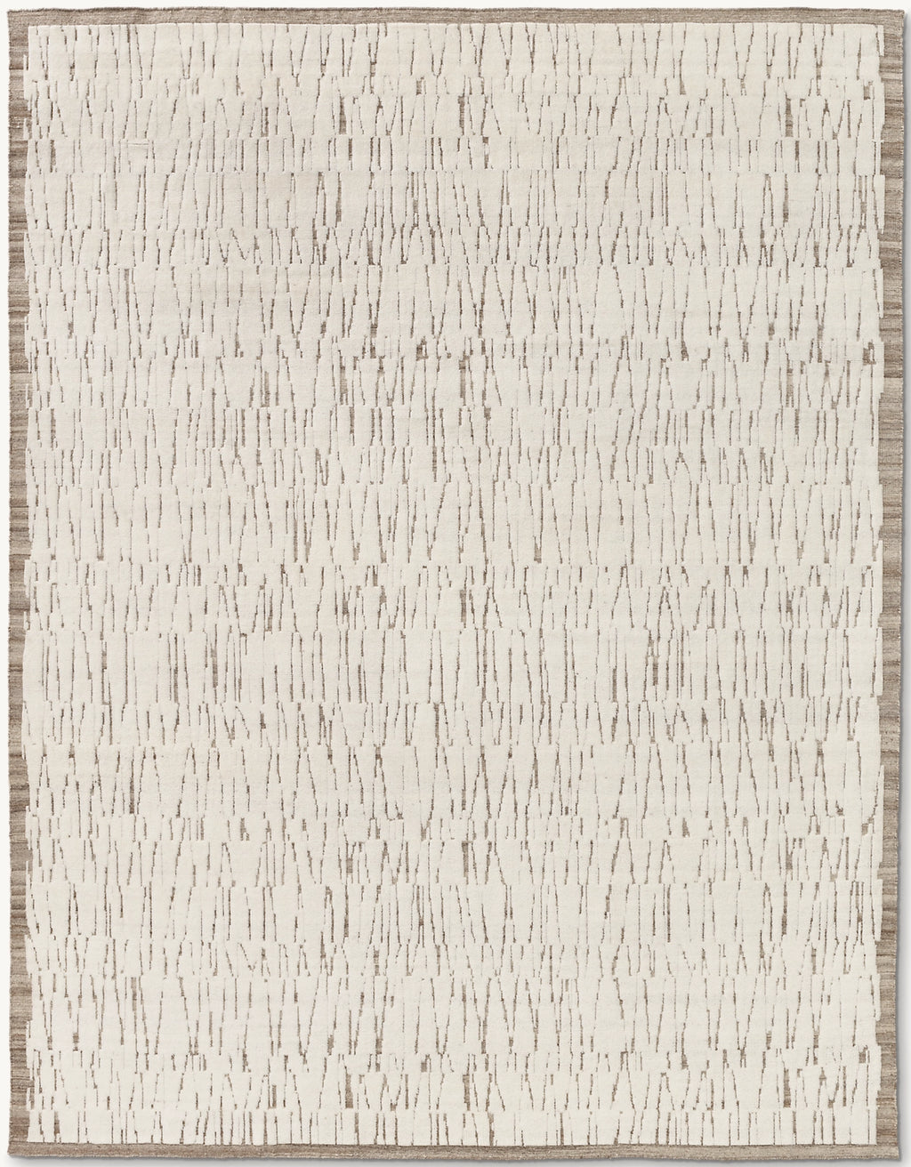 Kiri Handknotted NZ Wool Rug - Overhead View