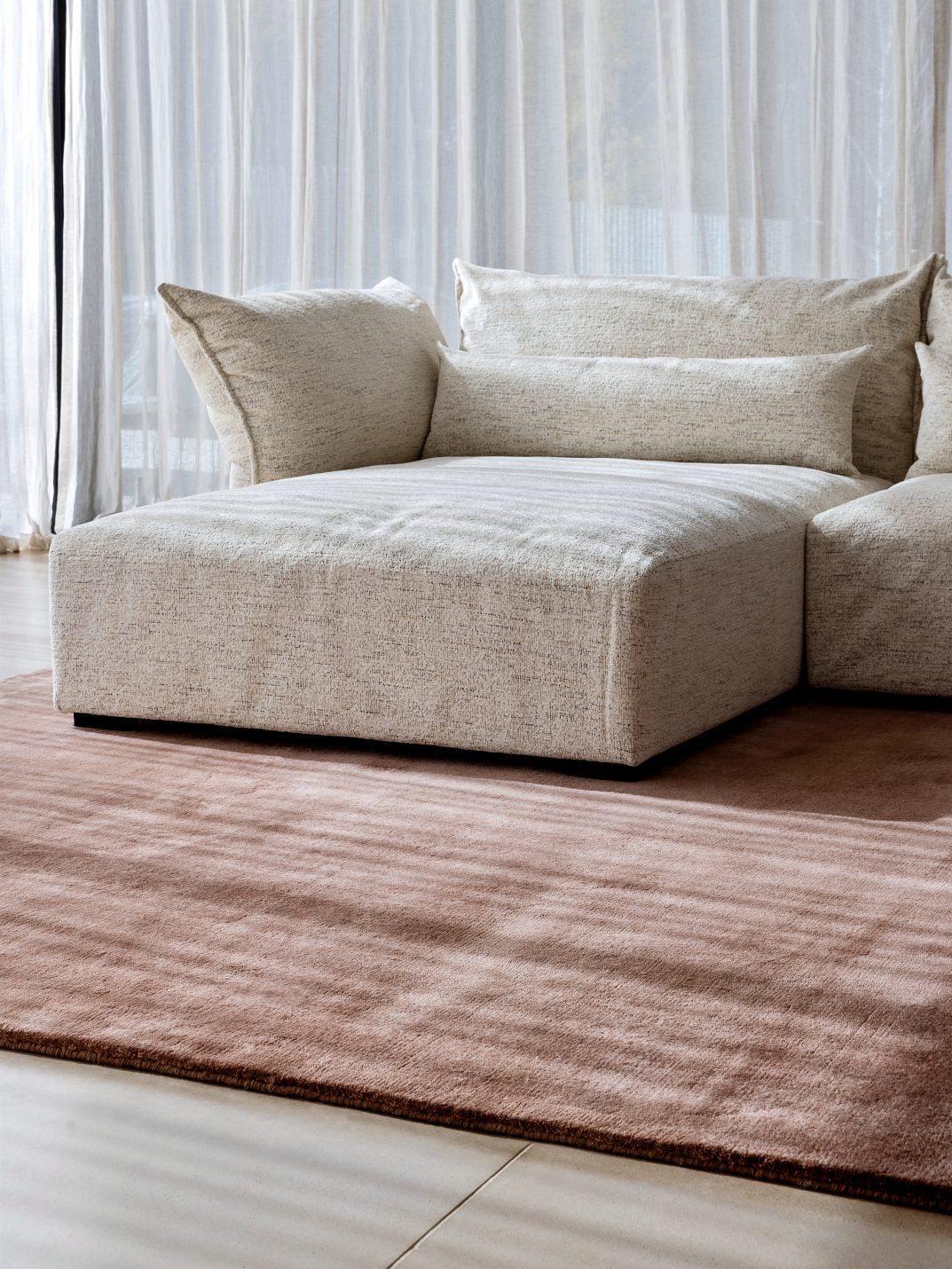 Cashmere Rug - Rose Pink
